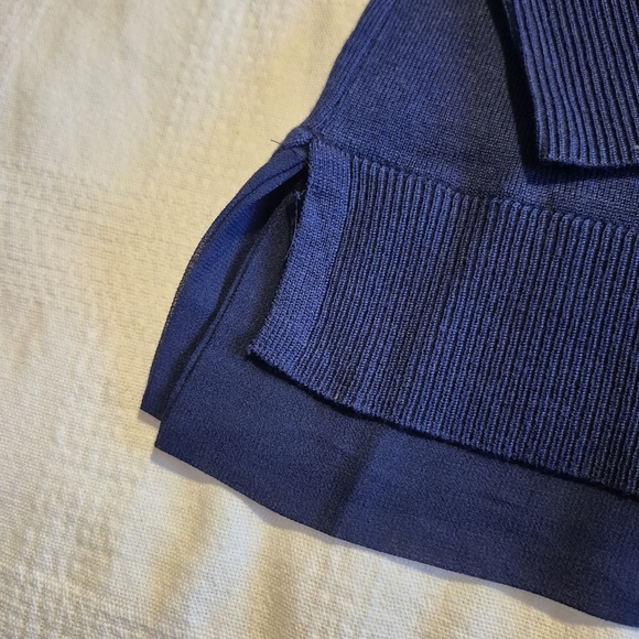 Lane Bryant women's size 18/20 fine knit navy V neck long sleeve sweater NWT - Picture 7 of 9